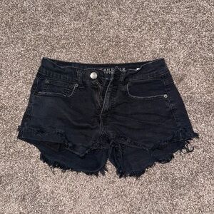 American Eagle Black Denim Shorts